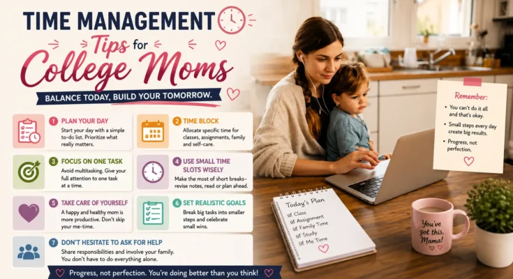 time management tips for college moms