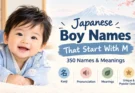 Japanese Boy Names that start with M