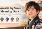 Japanese boy names meaning dark, including black, night, shadow, and mystery themes